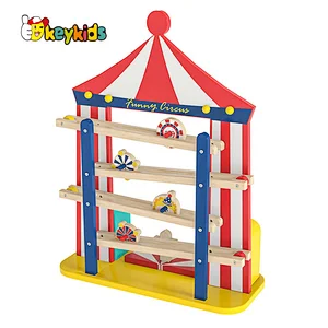 Customize Montessori toys circus wooden ball tracker for toddlers W04E439