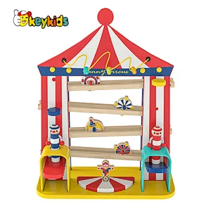 Customize Montessori toys circus wooden ball tracker for toddlers W04E439