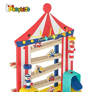 Customize Montessori toys circus wooden ball tracker for toddlers W04E439