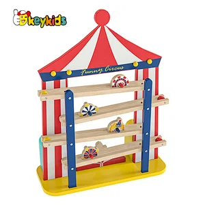 Customize Montessori toys circus wooden ball tracker for toddlers W04E439